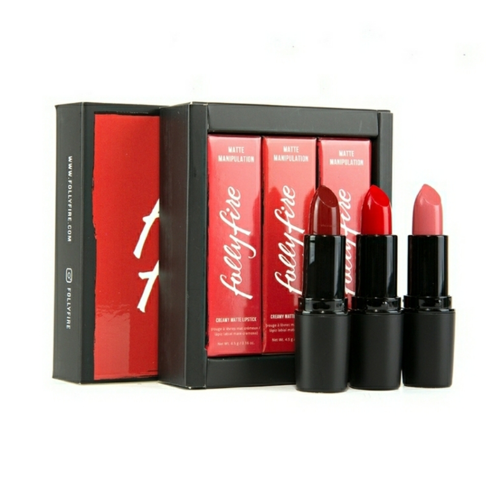 Folly Fire Matte Manipulation Trio Creamy Matte